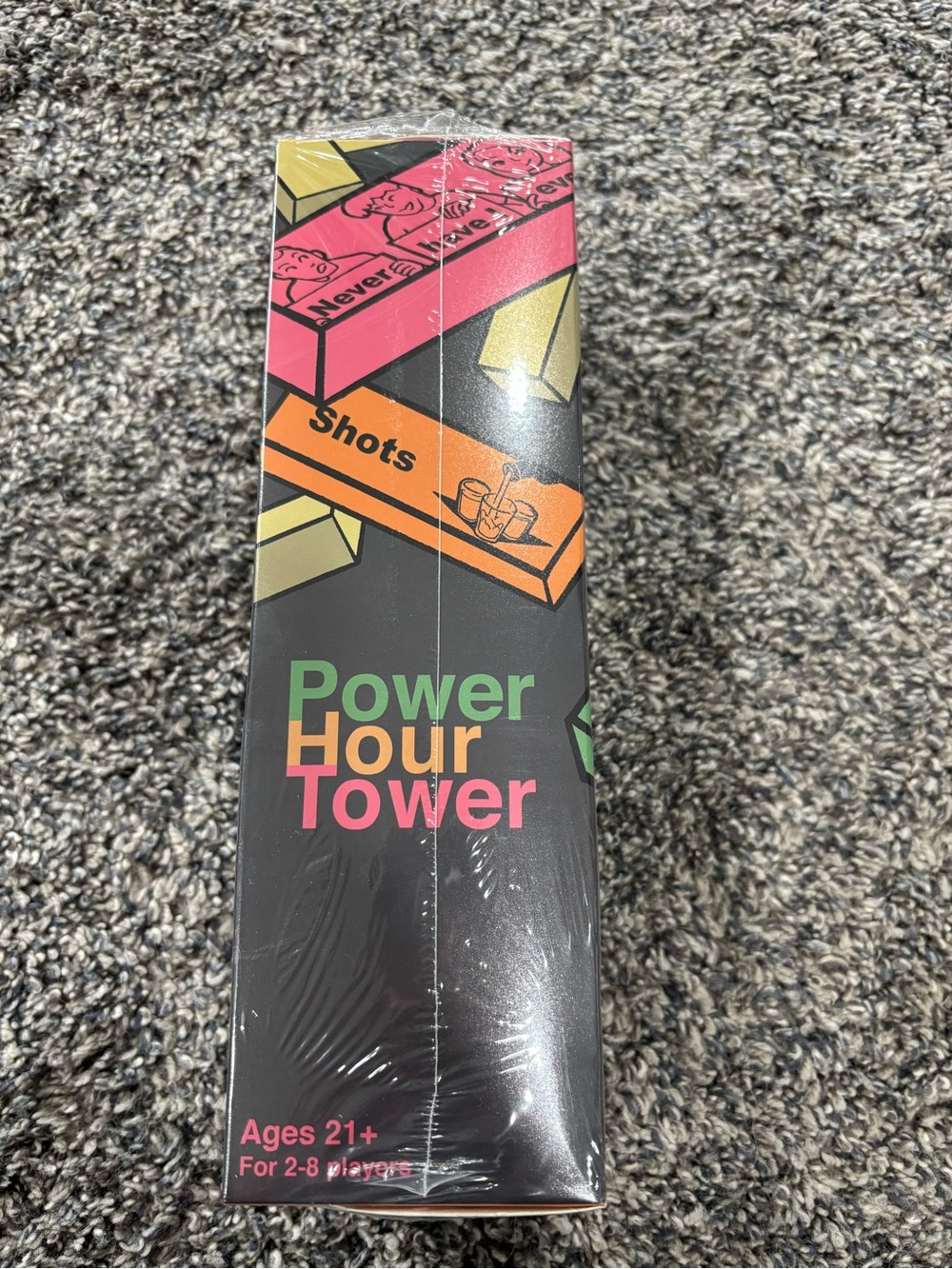 Power Hour Tower adult Party Game for 21 and older